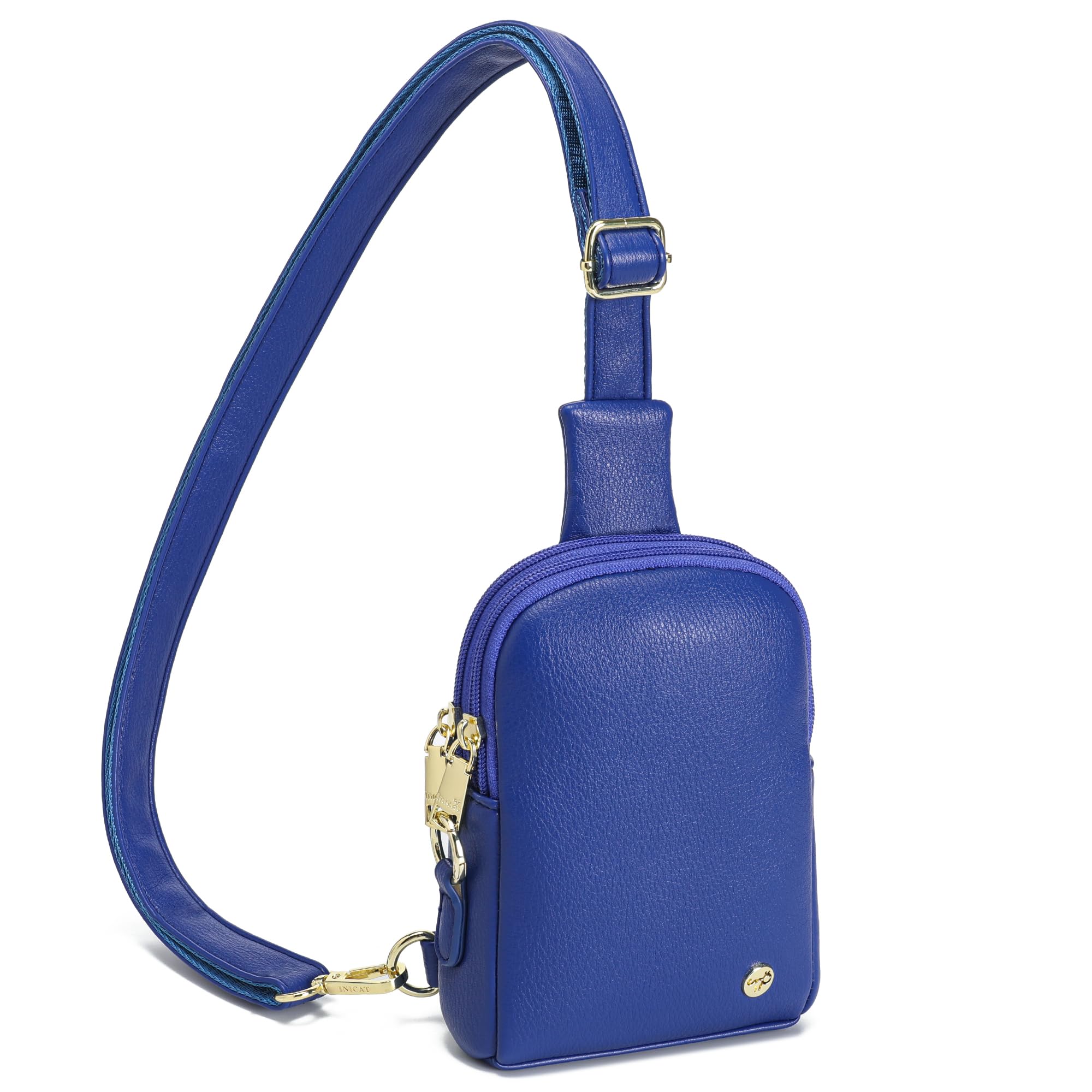 INICAT Travel Small Sling Bag Leather Crossbody Bags for Women Fanny Packs Cross Body Bag for Woman Cross Body Purses