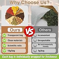 Vista 4 de Té Premium para Desintoxicación de Riñón e Hígado - Mezcla de 8 Hierbas con Diente de León, Baya de Goji, Júbilo, Raíz de Regaliz y Crisantemo - Sin