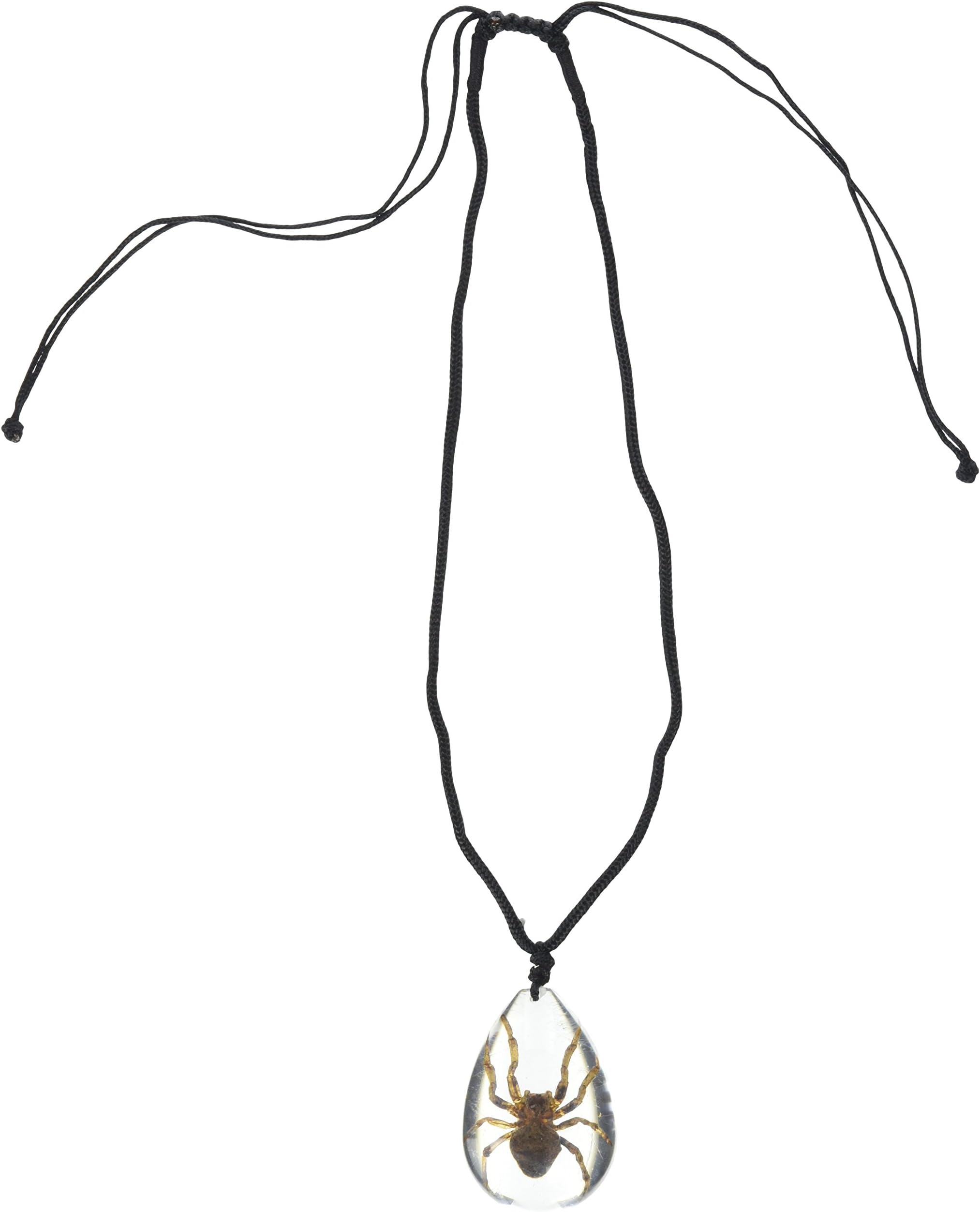 REALBUG Spider Necklace, Clear, Large
