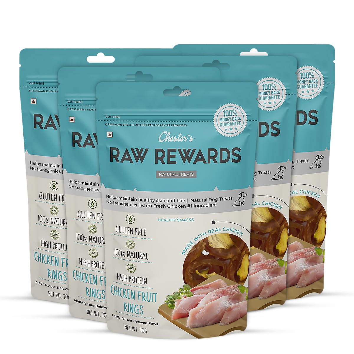 Raw Rewards Chicken Fruit Rings Dog Treats for Training - Natural and Nutritional Treat with Easy to Digest- 70 Grm - (Pack of 3) (B0D49PH48V) Amazon Price History, Amazon Price Tracker