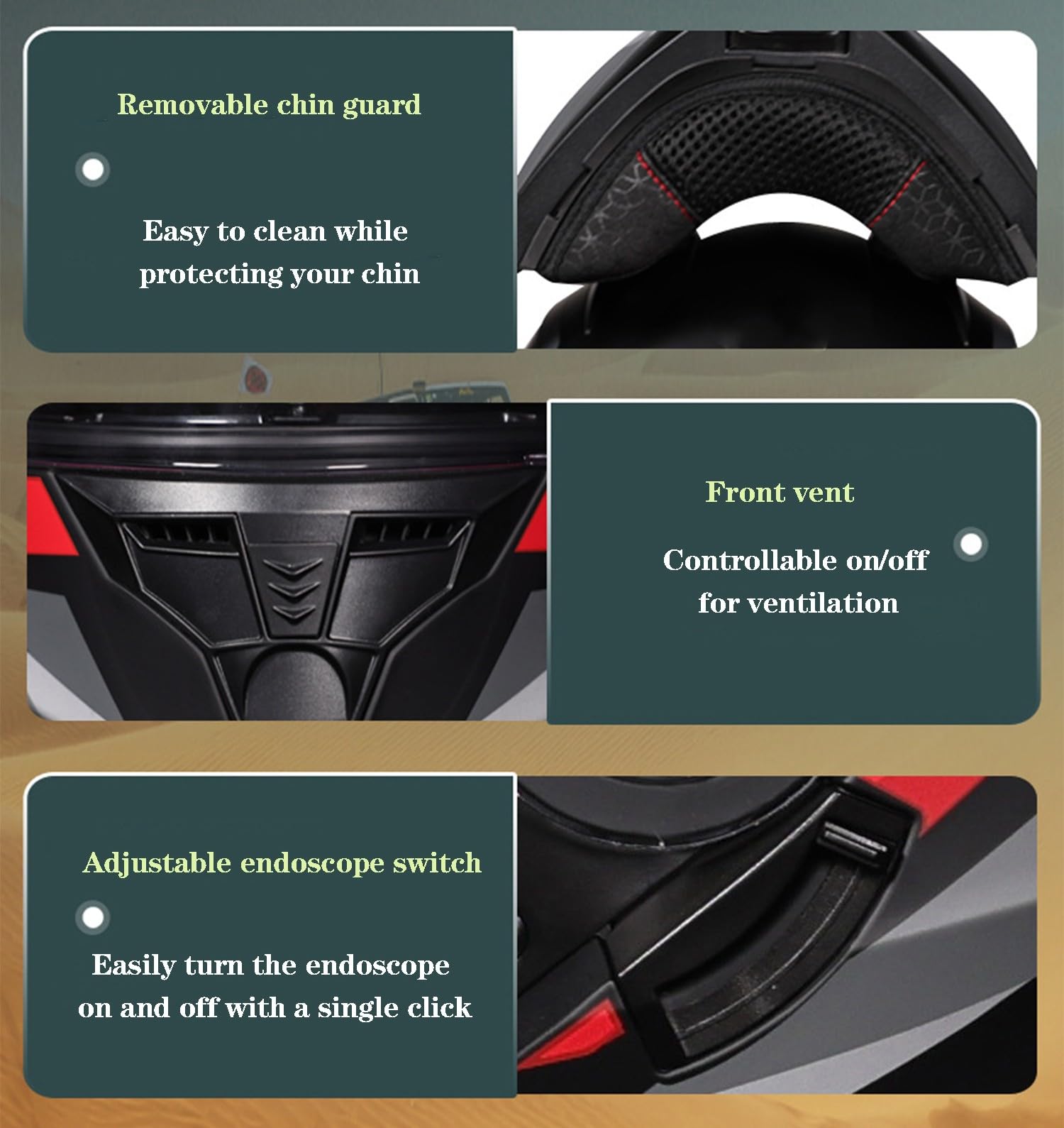 Casco De Moto Modular Casco Abatible Integrado ECEDOT Homologado Casco Modulares Integrales Casco Scooter Motocicleta con Doble Visera Hombres Y Mujeres Adultos