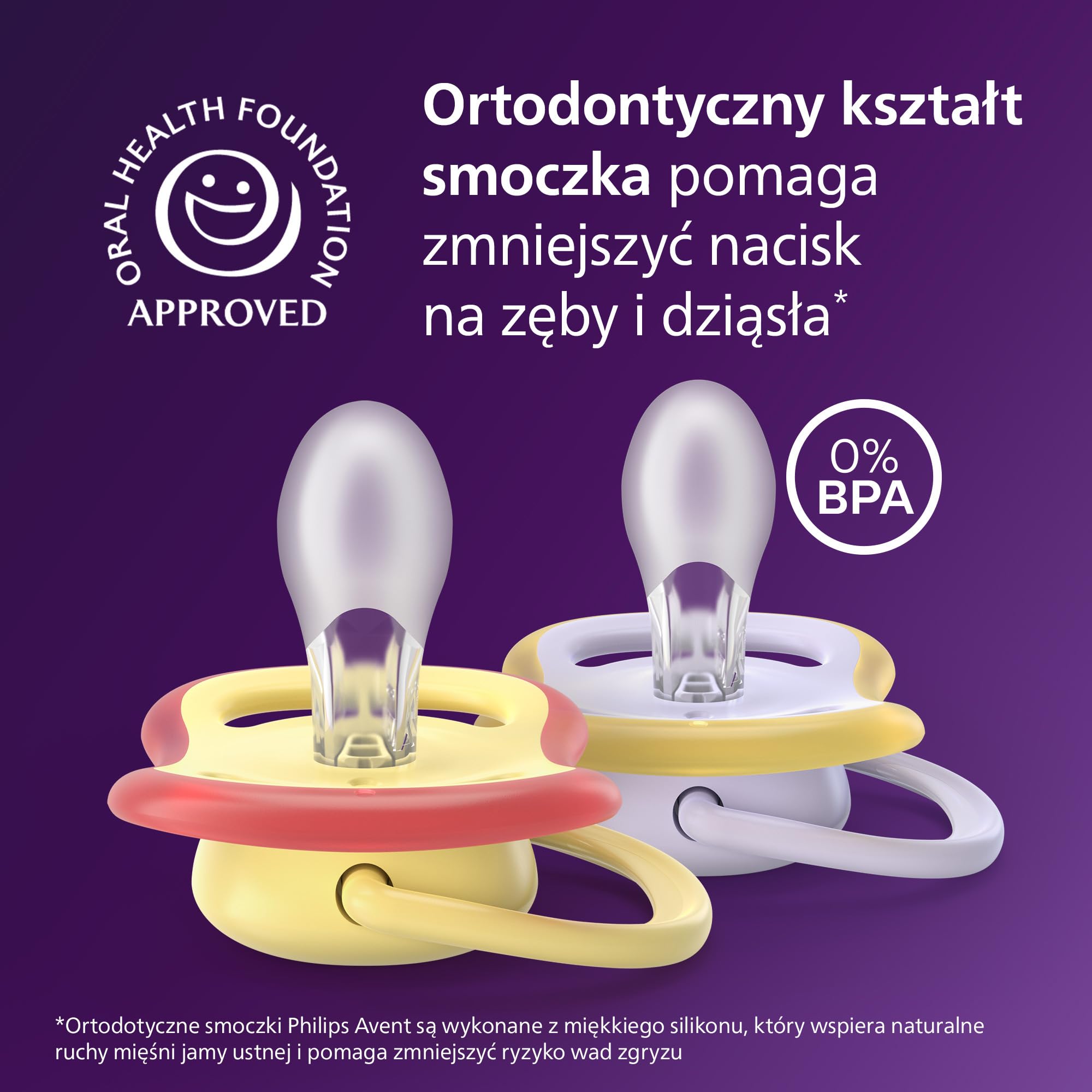 Philips Avent Ultra Air Smoczki — ortodontyczny smoczek dla dzieci w wieku 0–6 miesięcy, symetryczna miękka silikonowa końcówka, bez BPA, 2 etui do sterylizacji, 4 sztuki, SCF087/20