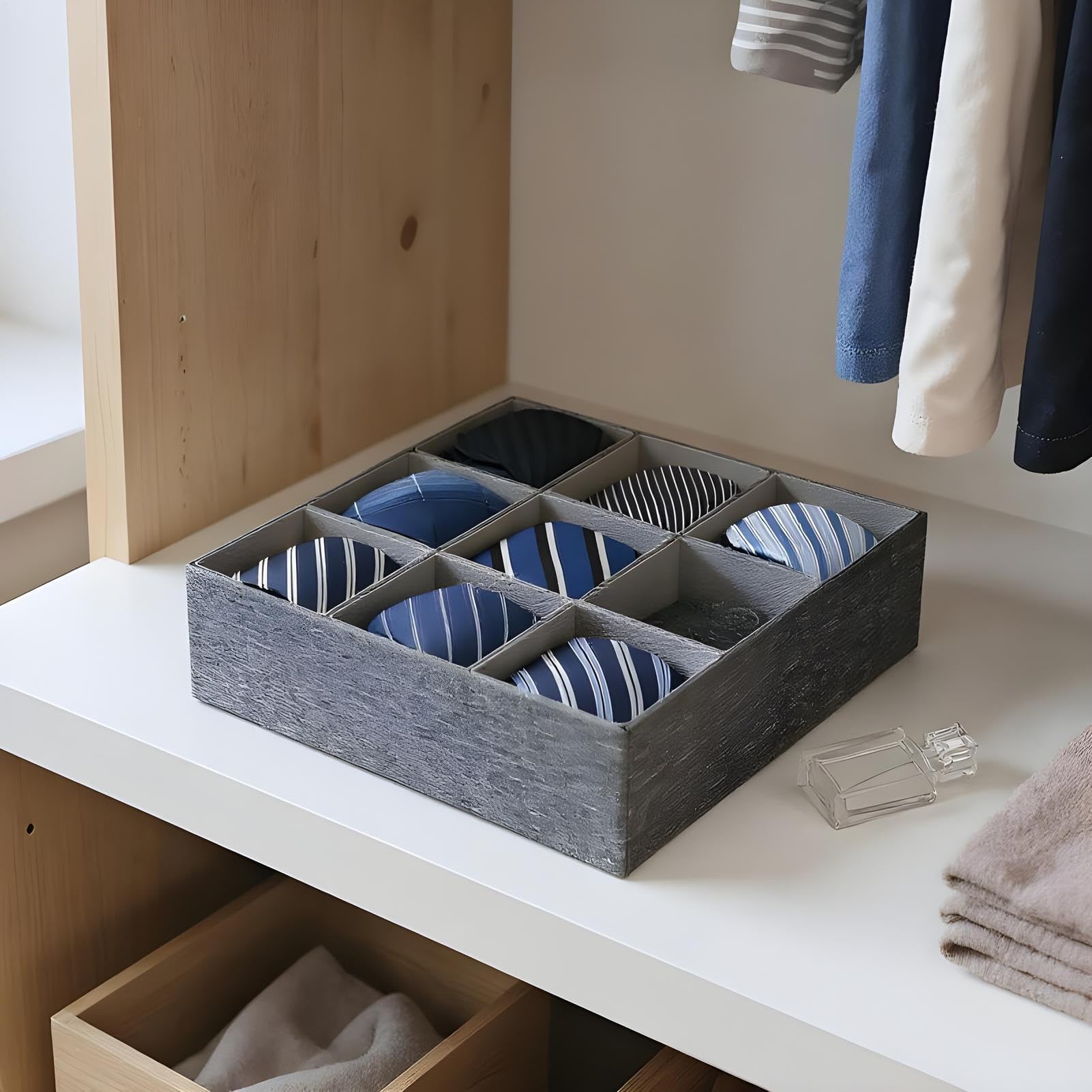 Generisch Organizer per cassetti per biancheria intima, 9 scomparti, in