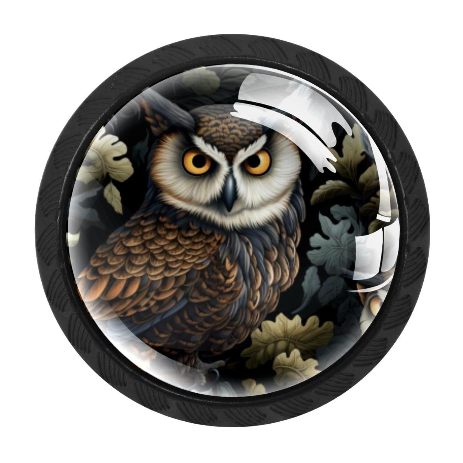 Chenzzzz Multicolored 17 4 Pack Owl Kitchen Cabinet Knobs Drawer Knobs Dresser Knobs Matte Black Zinc Knobs Drawer Pulls Door Knobs Dresser Drawer Handles Knobs For Dresser Drawers