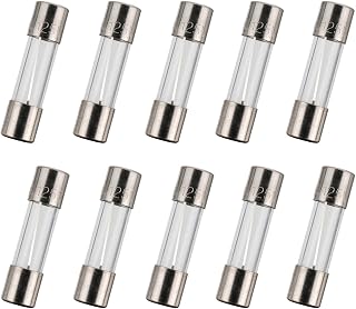 BOJACK 15A 125V Fast-Blow Glass Fuses 5x20mm (10 Pack) - Reliable Circuit Protection for Electronics