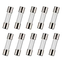 Vista 6 de BOJACK Fusibles de vidrio de soplado rápido F10AL125V de 0.197x0.787 in 10 A 10 amperios 125 V 125 voltios 0.2x0.78 pulgadas (paquete de 10)