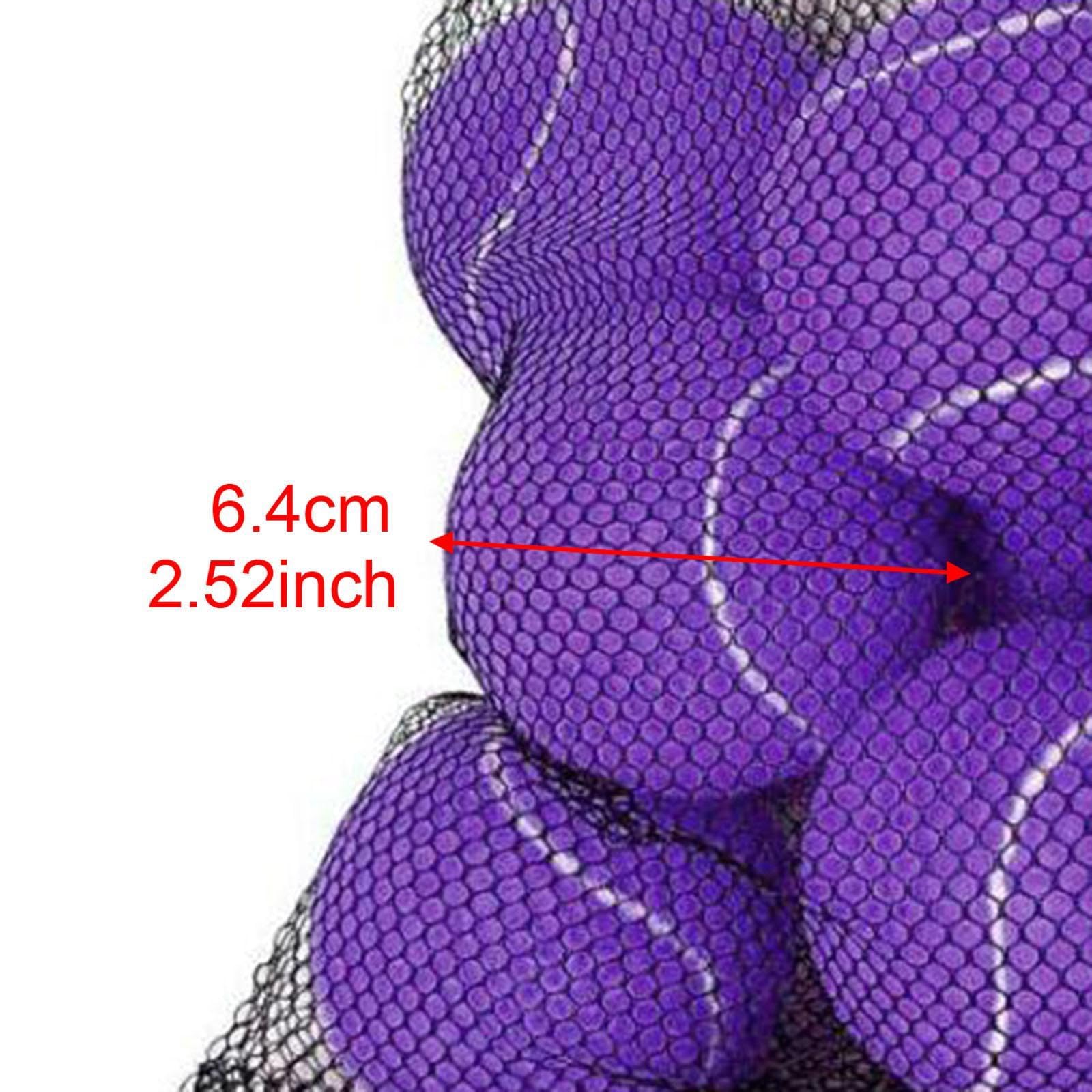 12 Pelotas Tennis Pelotas Práctica Entrenamiento Juego Resistente Material Goma Felt con Bolsa Uso Portátil Adecuado para Niños Adultos Ejercicio Al a, PÚRPURA