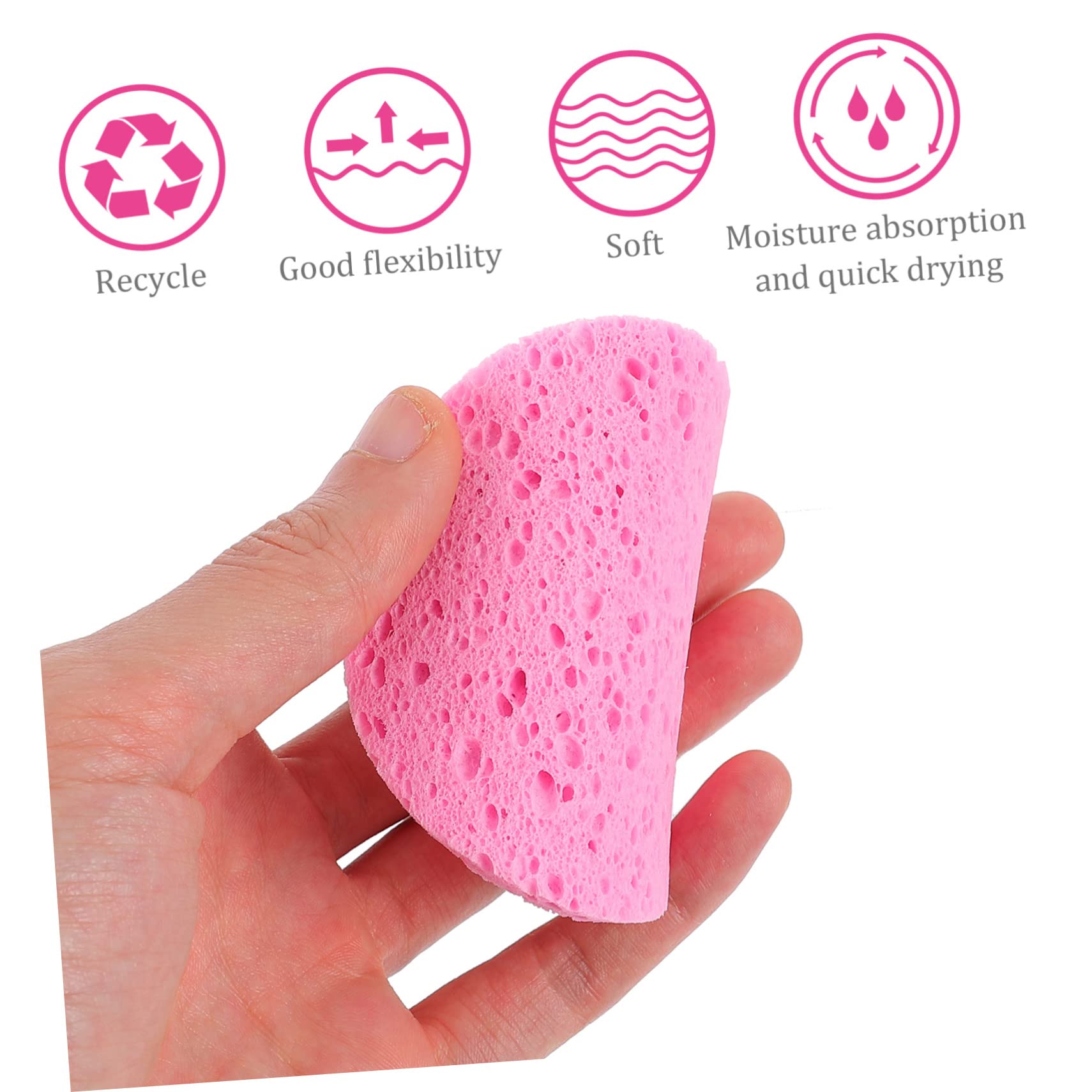 Healeved 100piezas Esponjas Faciales De Celulosa Para Desmaquillar y Limpiar y Efectivas