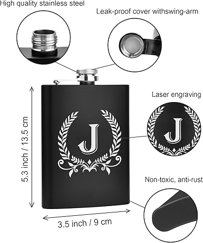 Miniatura 3 de ELEGANTPARK Regalos personalizados para hombres, padrinos de boda, regalos iniciales con monograma para hermano, novio, boda, cumpleaños, Navidad,