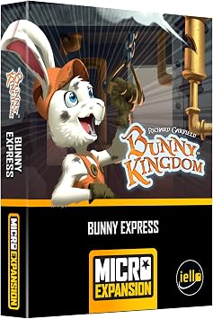 IELLO Bunny Kingdom Bunny Express Micro Expansion - Iello, Card Game Expansion to Play with Bunny Kingdom Base Game, Golden