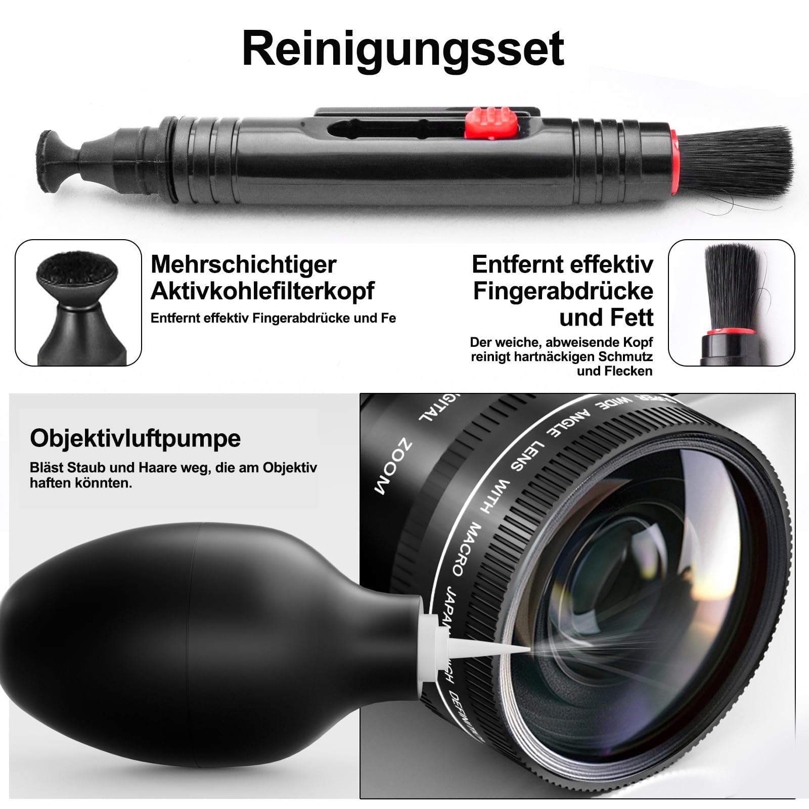 NBD 8K Digitalkamera 64MP mit Autofokus und 16X Digitalzoom | 3 Zoll 180° Klappdisplay, WLAN, Mikrofon, 2 Akkus, 32GB Speicherkarte, Weitwinkel/Makro, Vlogging, Reisen, Anfänger