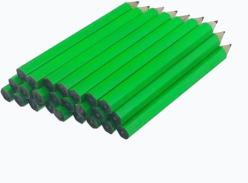 Miniatura 2 de ezpencils - Barril verde neón de golf (1/2 lápiz - lápices Pew) Lápices hexagonales sin borrador - 48 paquetes - Sin borrador - # 2 HB plomo -