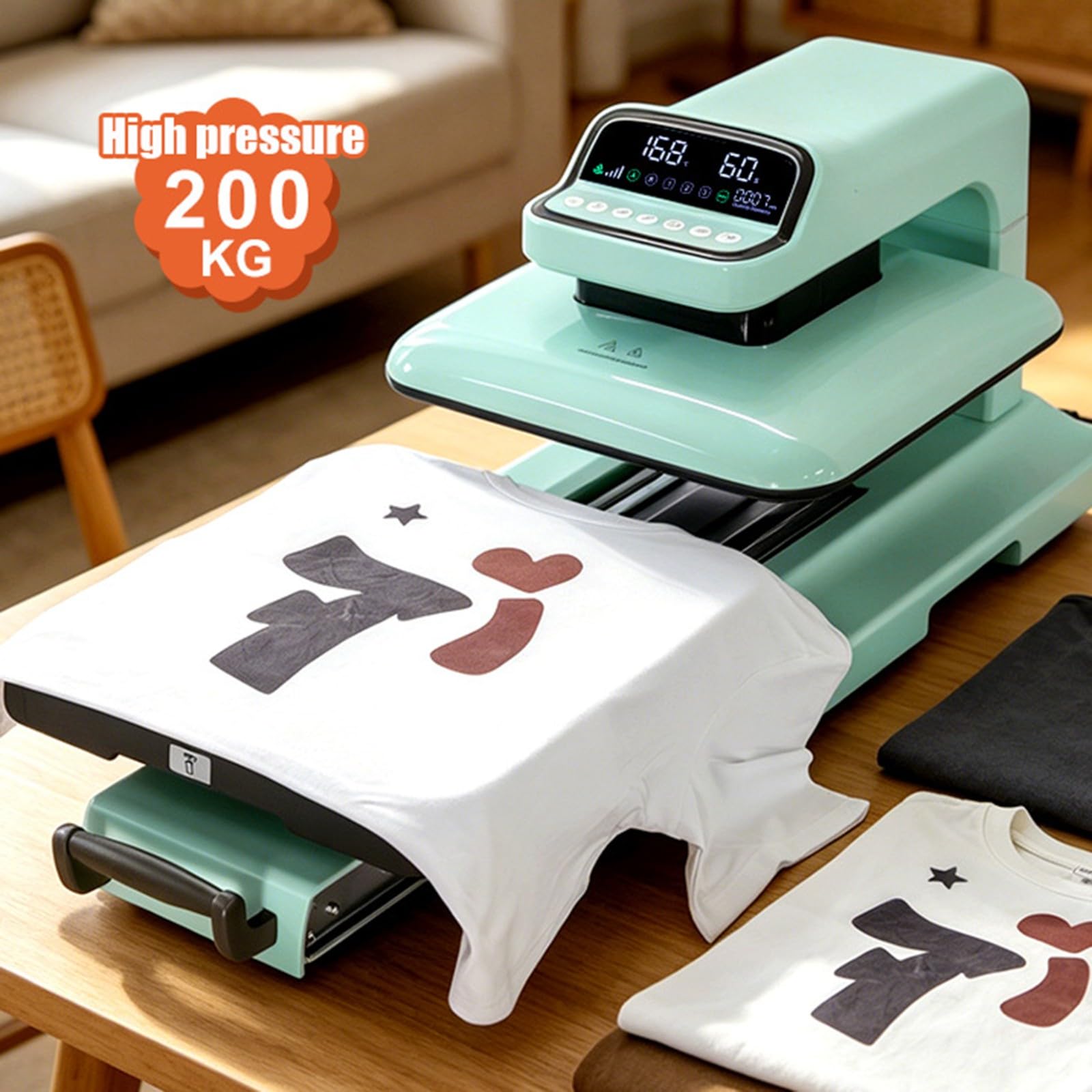 Prensa Térmica Automática Transferencia para Personalizar Camisetas Sudaderas Mantas Toallas Otros Textiles Máquina Sublimación Prensa Térmica Impresora DTF Sublimación Presión Ajustable A,38 * 38cm