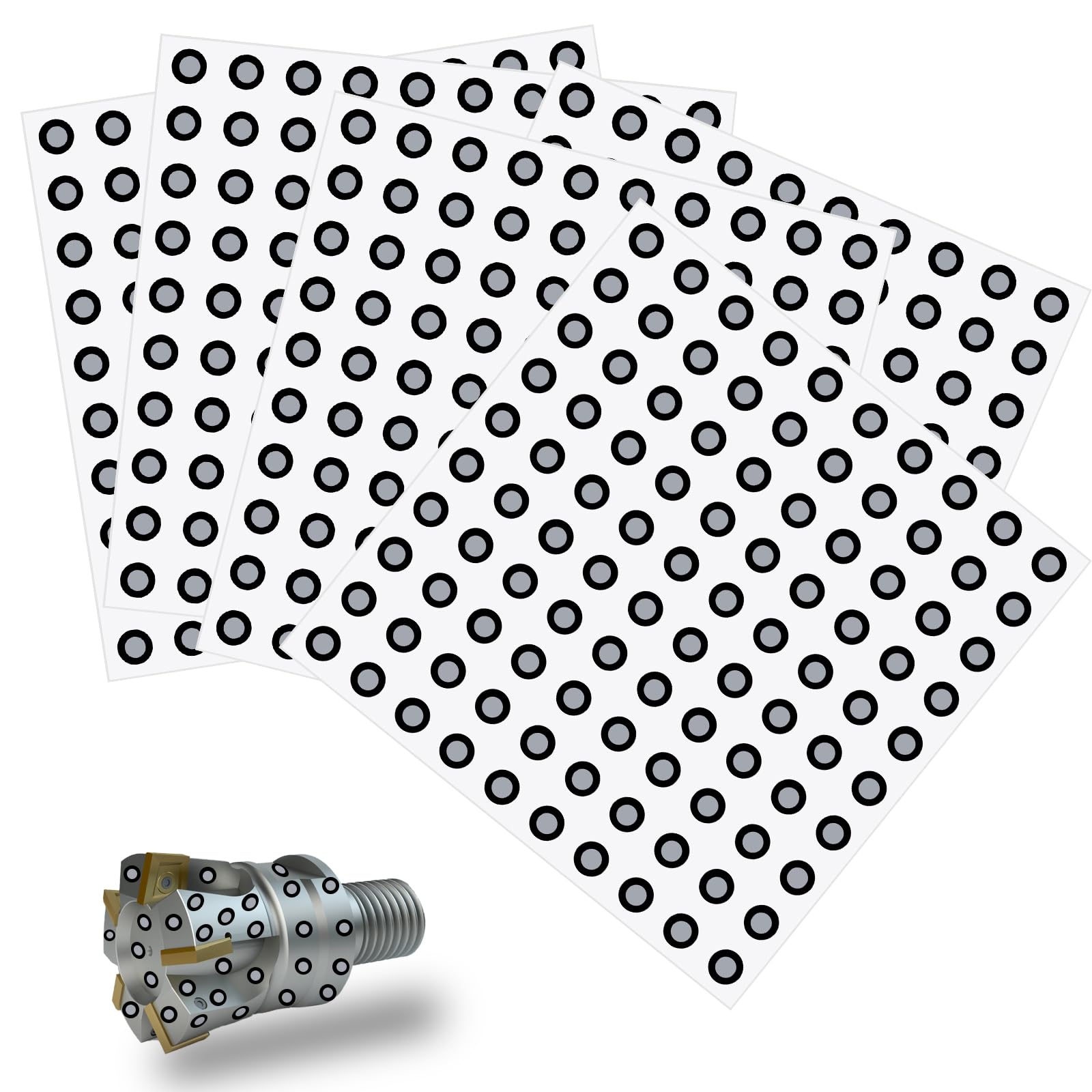 3D Scanning Marker 3.0 mm for 3D Scanner - Precision Optical Tracking Markers for 3D Scanners, 3D Tracking Dots Reference Point Markers, Diffuse
