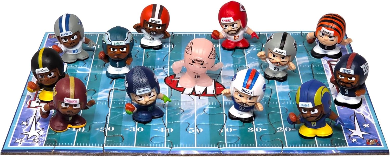 Teenymates Party Animal 2026 NFL Series 14 Figures, Team Colors, One Size NFL Series 14-2026 Collector's Gift Set