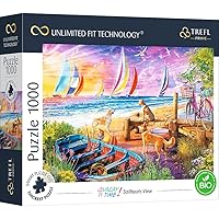 Trefl Prime - Puzzle Uft Vacay Time: Sailboats View - 1000 Elementi