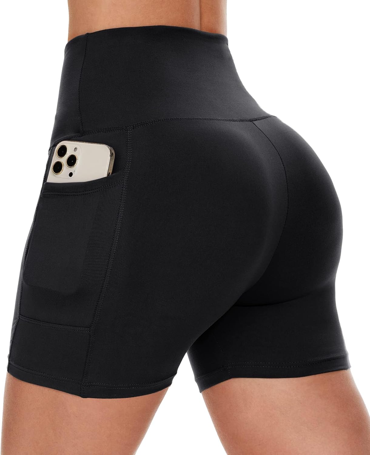 CAMPSNAIL Biker Shorts Women with Pockets - 3
