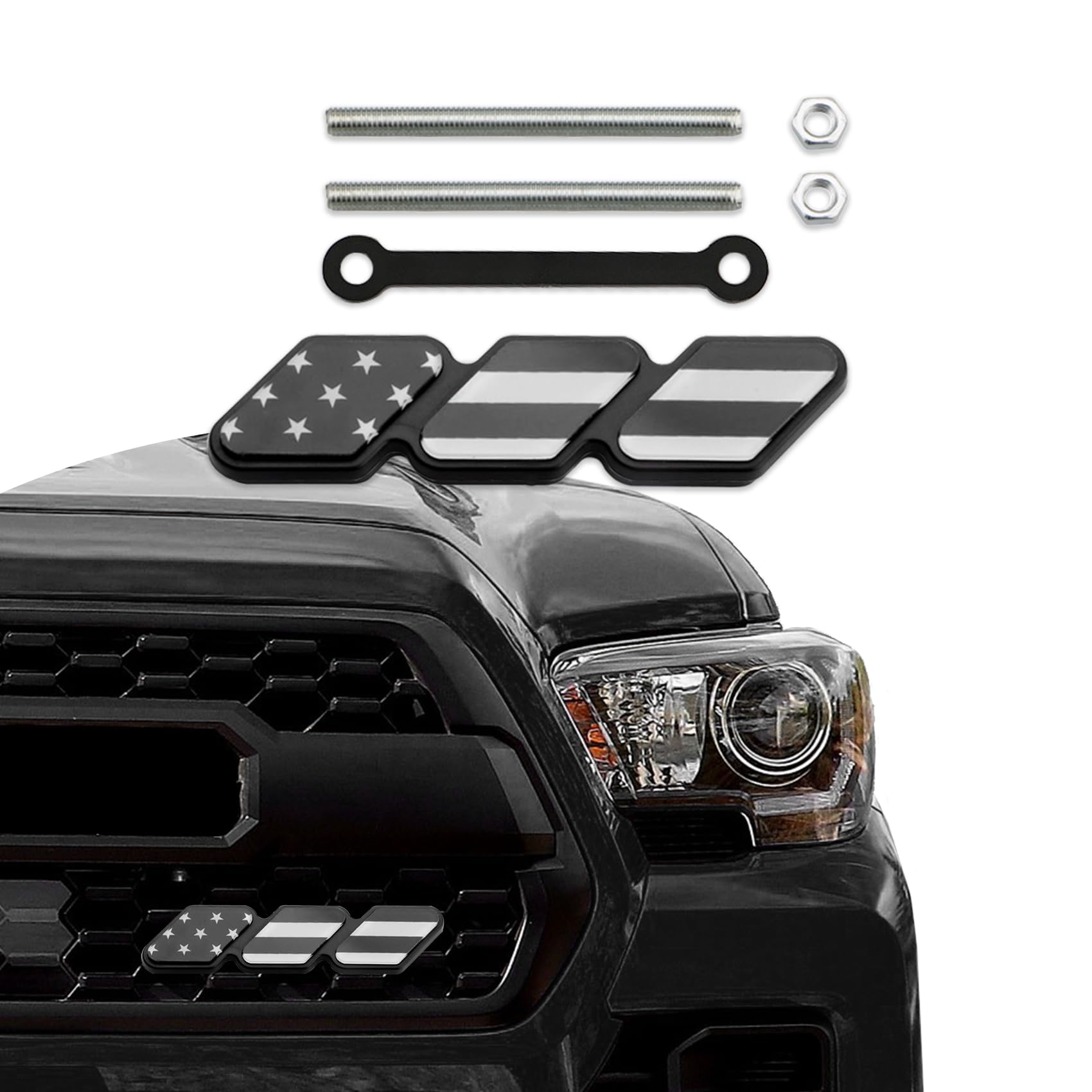 アクセサリー TRD GRILLE BADGE Amazon.com: TRD Grille Decor Badge, 3-Color Upgrade Emblem