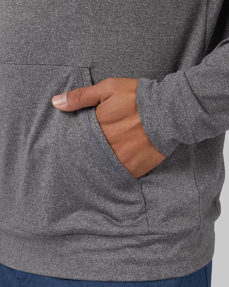 32 Degrees Men's Cool Classic Long Sleeve Hooded T-Shirt | Anti-Odor | 4-Way Stretch | Moisture Wicking - Image 2