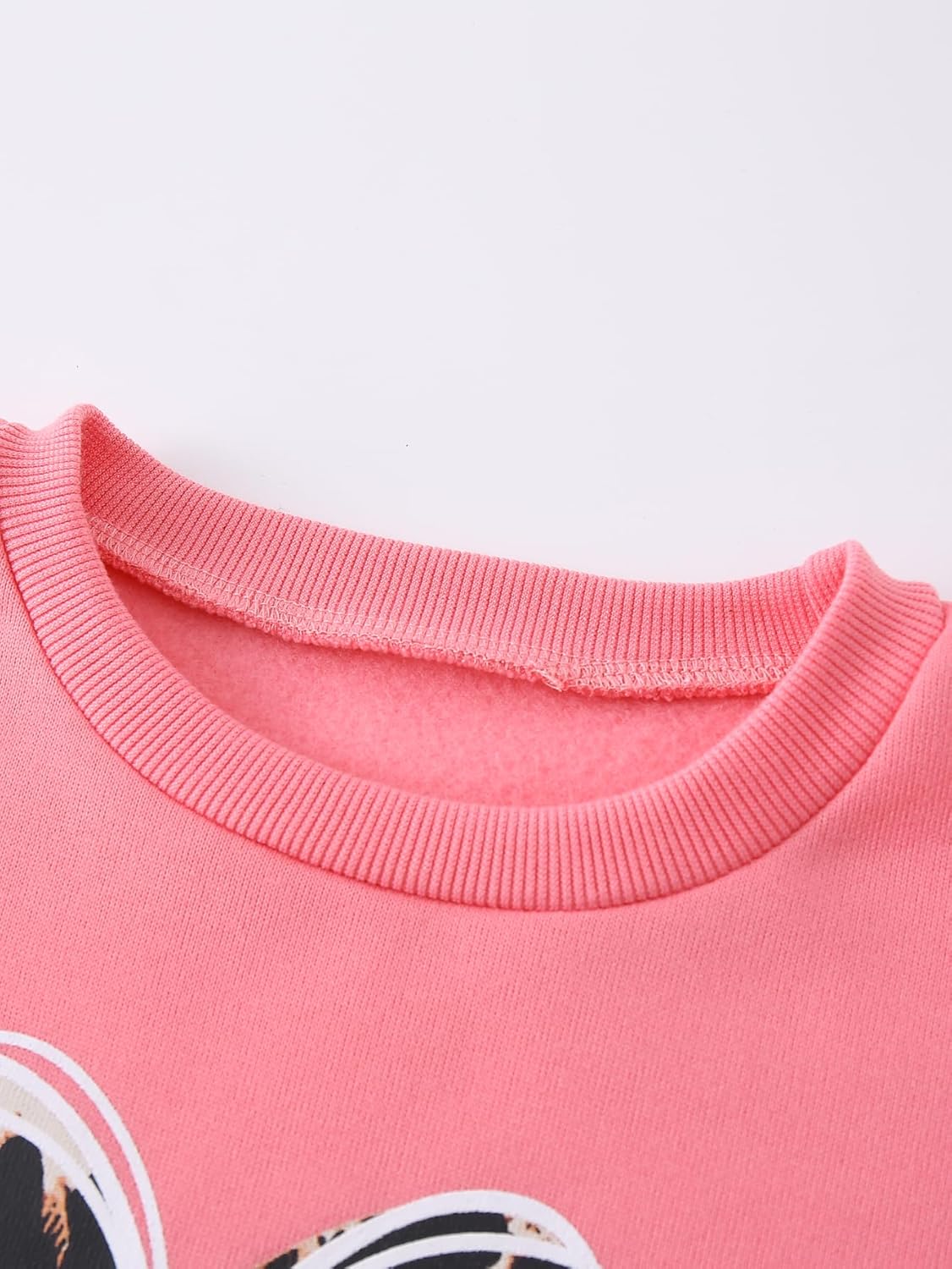 3 Pack Girls Sweatshirt Heart Printed Crew-Neck Casual Fall Winter Pullover for Girl 3-14Y - Image 3