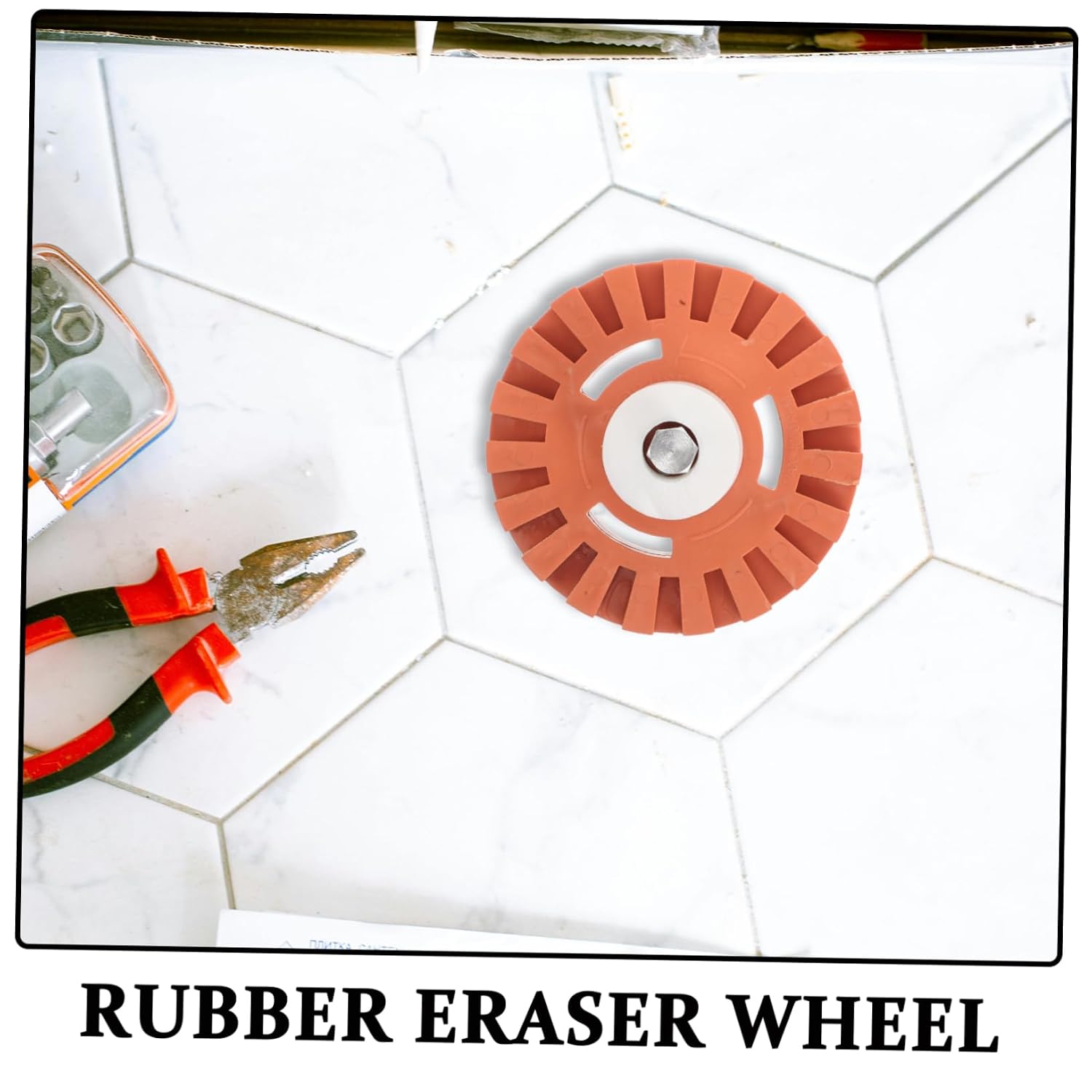 Mikinona Adhesive Cars Sticker Decals Removal Windshield Sticker Eraser Wheel for Drill Removing Decals Adhesives