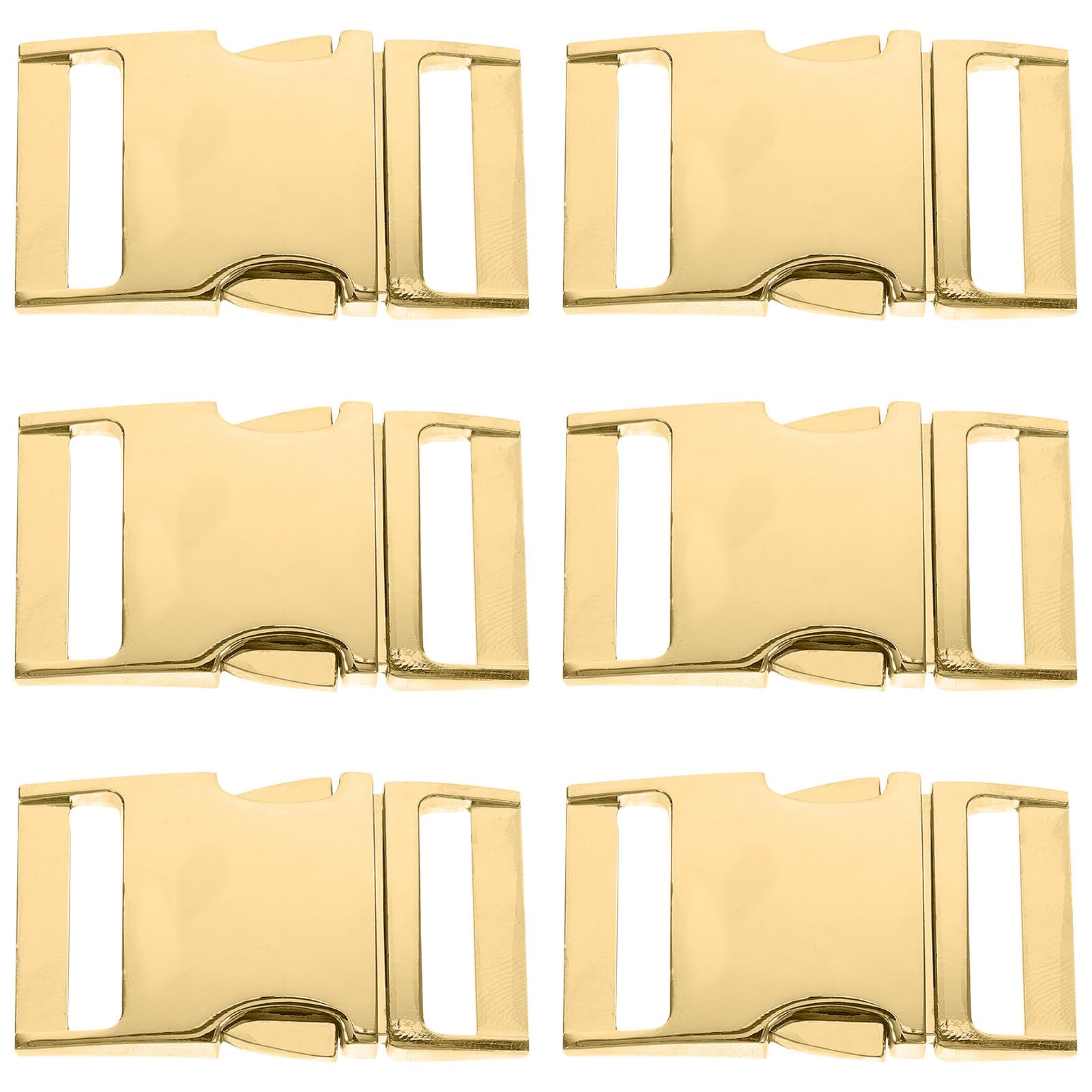 Boucles de sangle 25mm légères et résistantes en alliage doré TEHAUX
