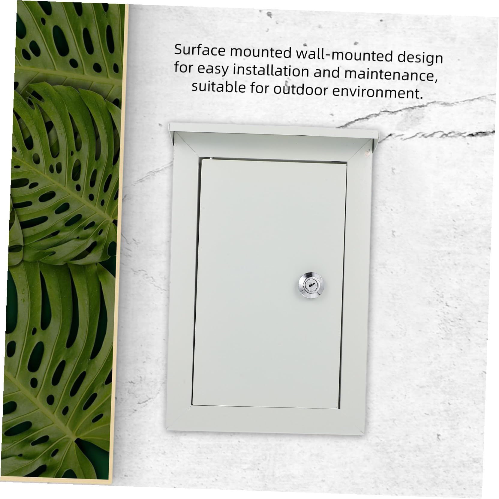 Caja Eléctrica Exterior de Aluminio Gran Capacidad, Diseño Montado en Pared para Uso al Aire Libre, Fácil de Limpiar y Protege Circuitos contra Cortocircuitos