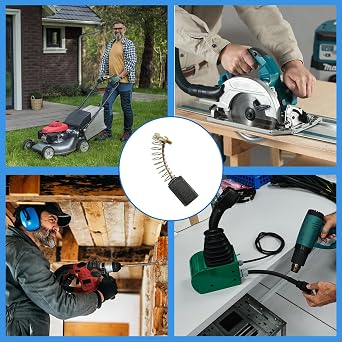 48 Pcs Carbon Motor Brushes, 12 Sizes Carbon Brushes For Electric Motors Replacement, For Hand Drill, Blower, Blender, Power Tool, Circular Saw