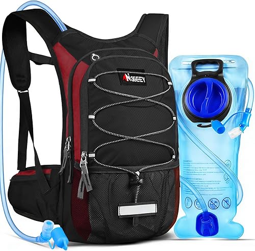 Miniatura 12 de Hydration Pack, Insulated Hydration Backpack with 2L Hydration Bladder, Hiking Backpack for Men Women Kids, Water Backpack for Hiking, Running,