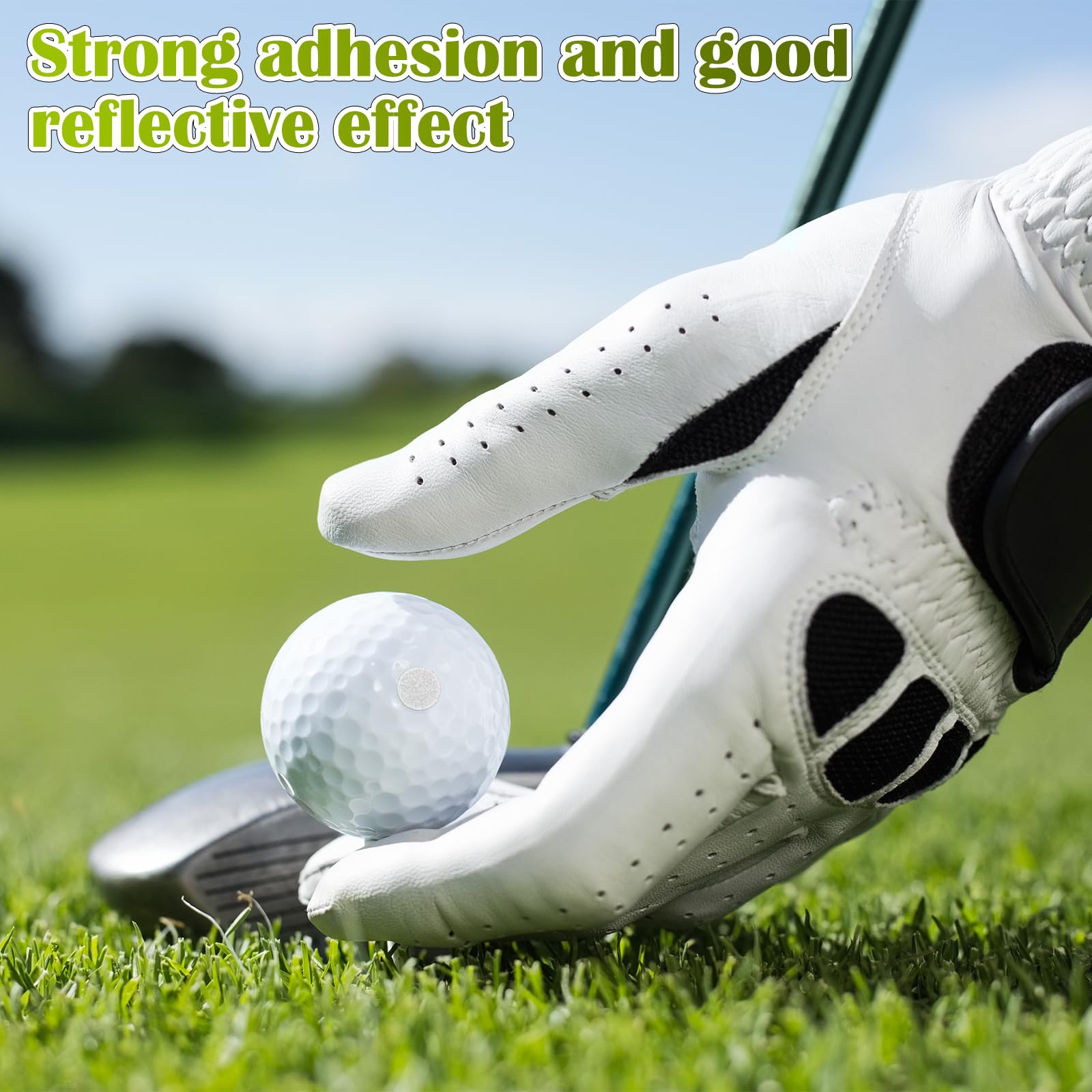 Adesivi riflettenti per palline da golf, accessori per simulatori, tracciamento lancio, analisi swing