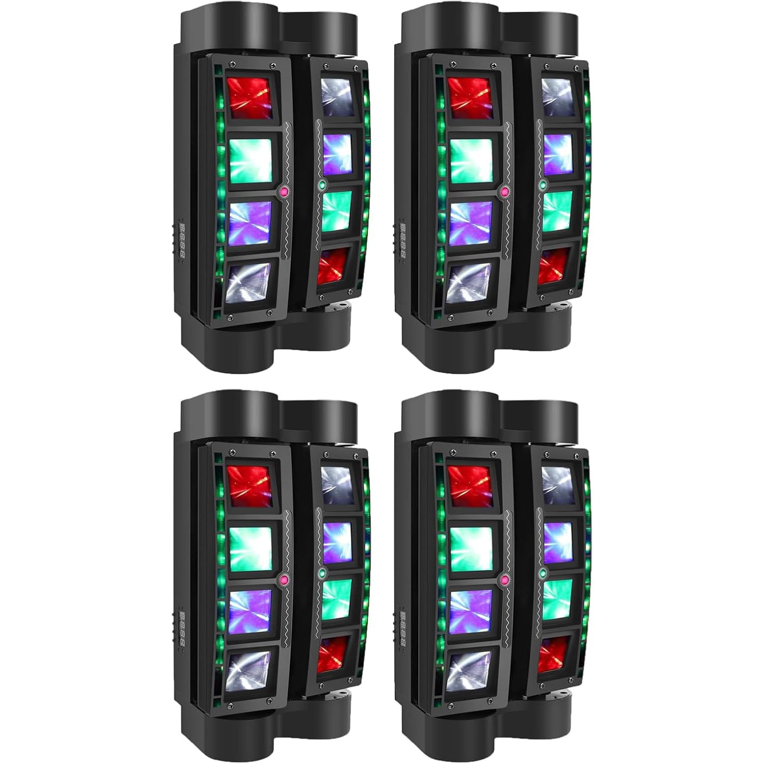 RGBW DMX512 - Lampada da palcoscenico da discoteca con effetti pixel, panoramica a 150°, inclinazione di 60°, 7/15CH, ideale per feste, matrimoni, spettacoli DJ, club, karaoke