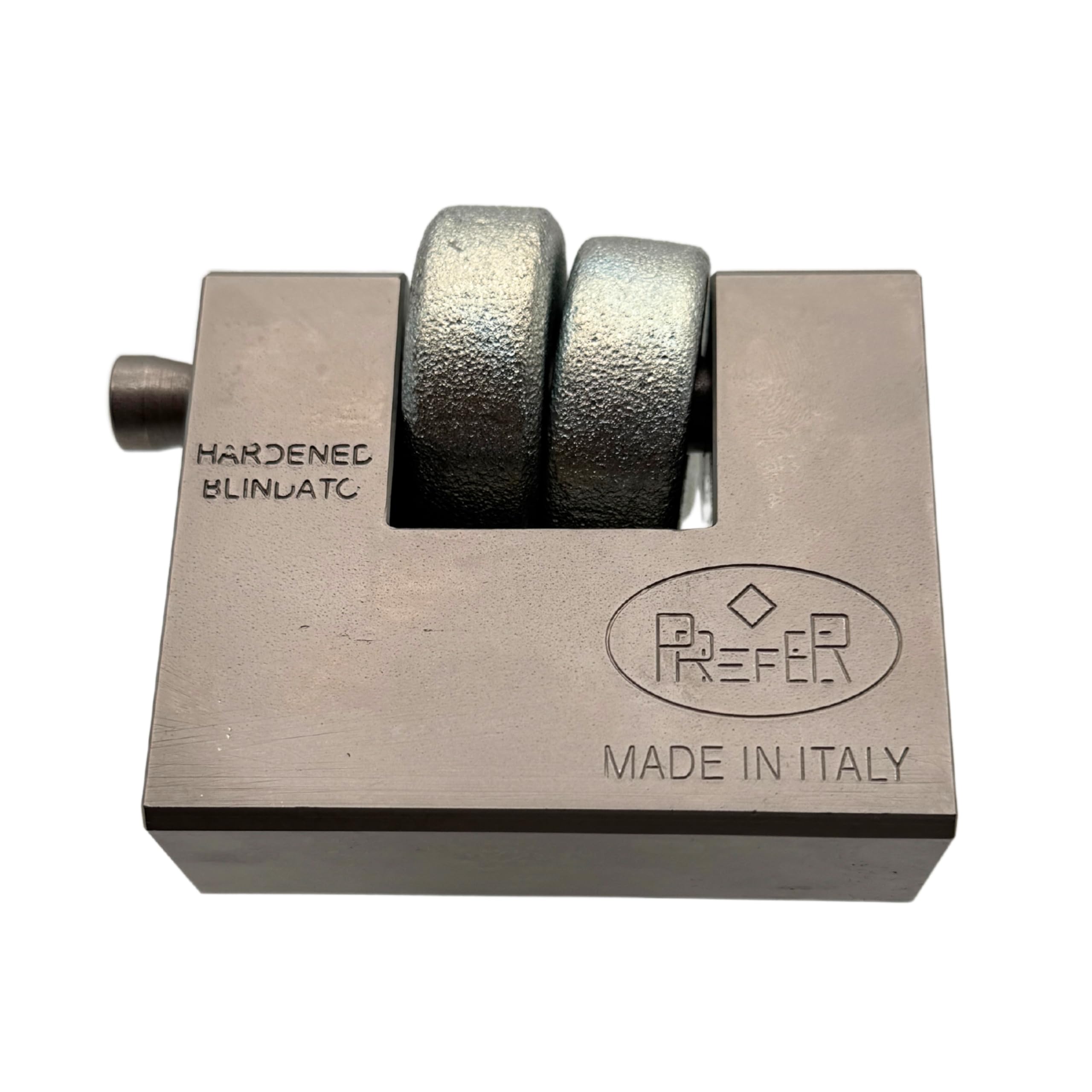 PREFER - Kit de Seguridad para persiana con candado y Cerradura antirrobo - Acero Inoxidable - 3 Llaves Perforadas - Ideal para persiana - Candado Blindado