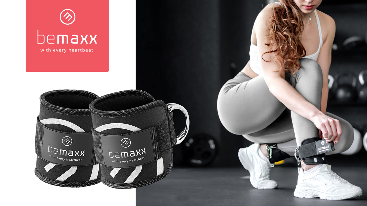 MERCURYAL 2 stuks enkelriemschijven, gym, enkelbandage voor riemschijf, gevoerd, voor vrouwen en mannen, gym, enkelriemen voor kabelmachine, fitness en sportschool (paars