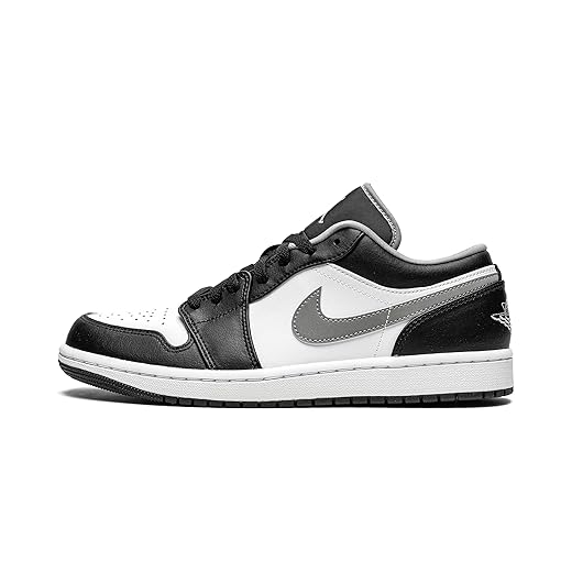 Nike Men's Air Jordan 1 Low Black/Particle Grey, Black/Particle Grey/White, 12