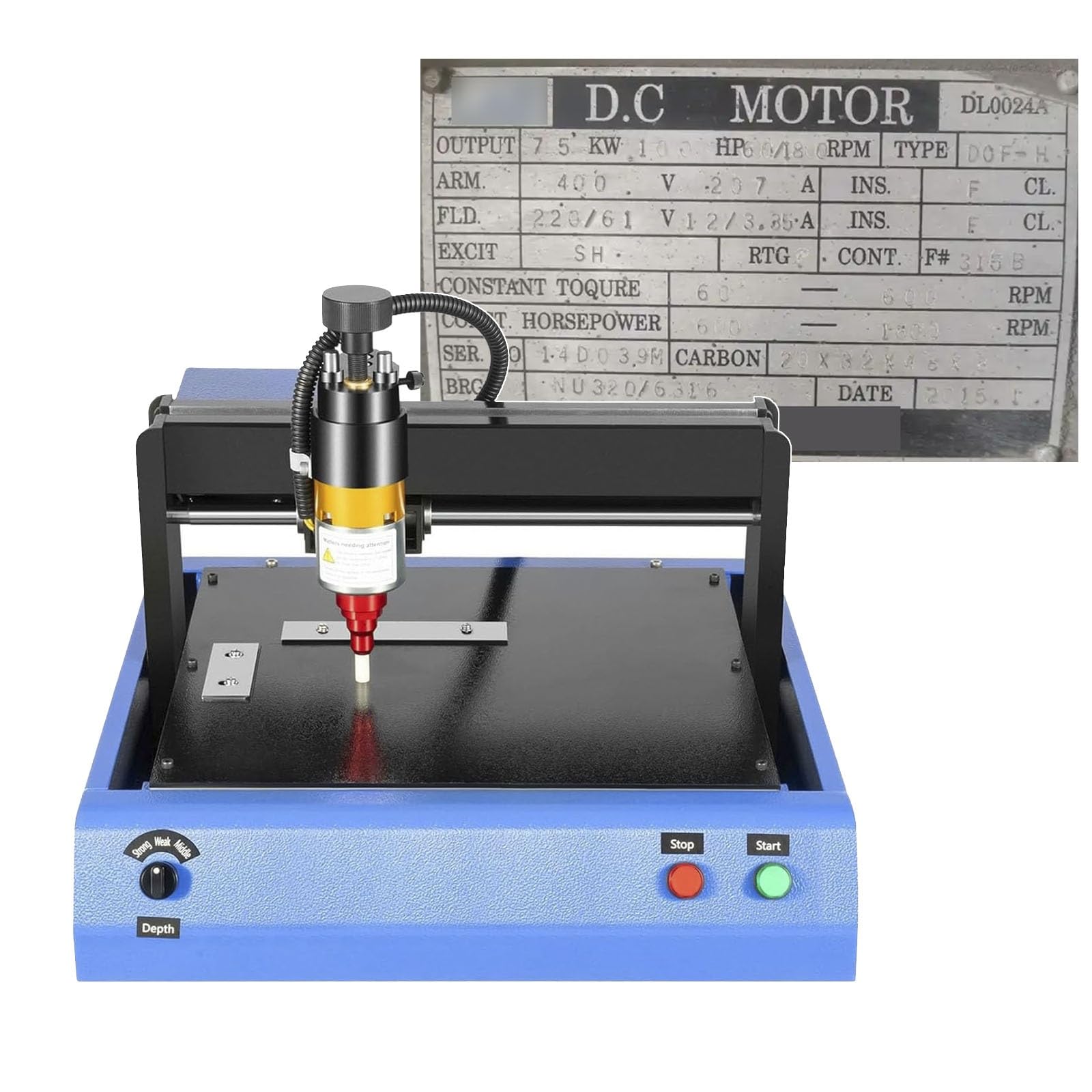 Máquina eléctrica de marcado de metales, máquina de grabado de plástico para joyería, velocidad de marcado de 50 mm/s, marcado por micropuntos para placas de identificación industriales, placas de id