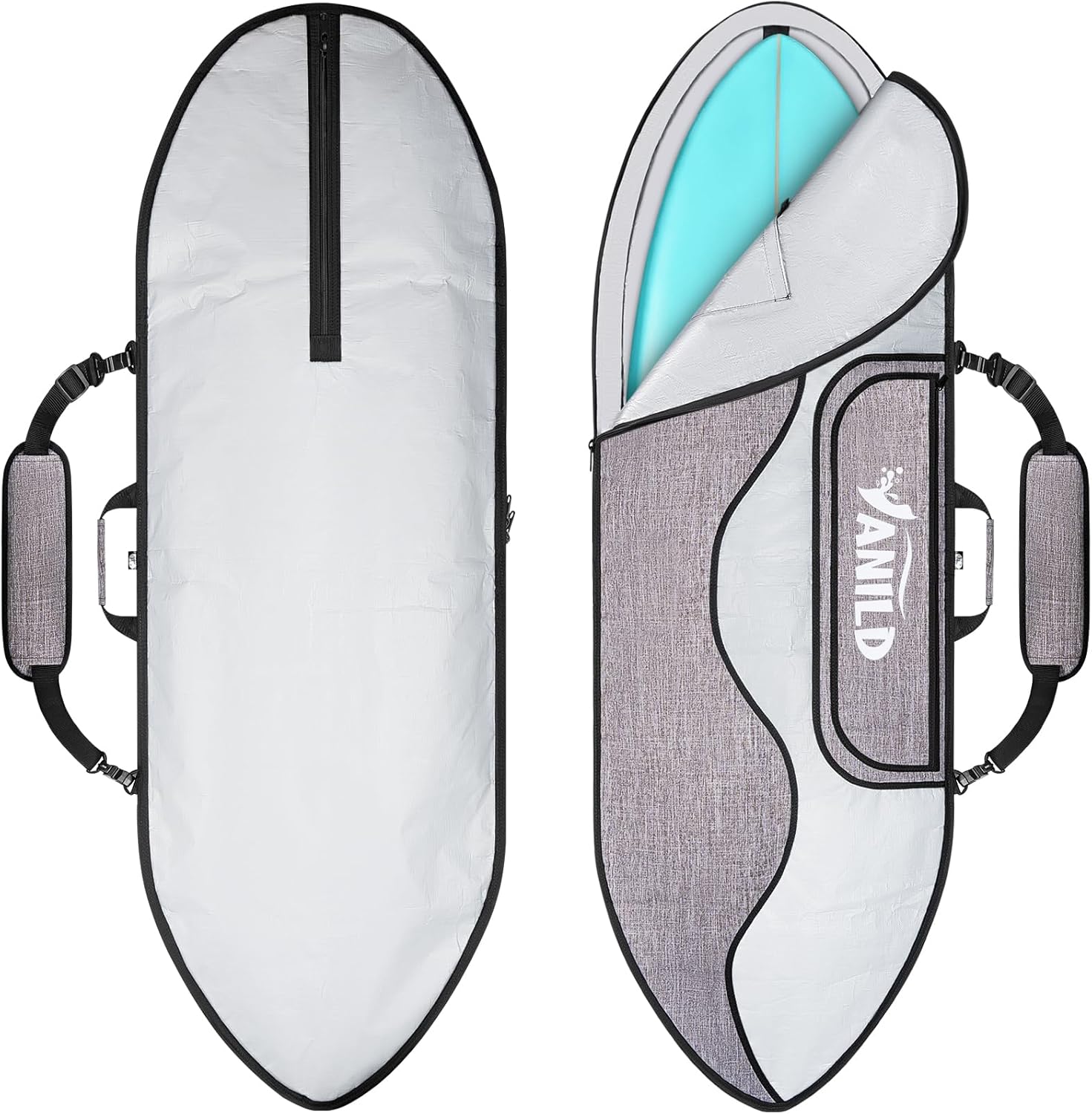 ANILD Surfboard Longboard Bag and Surfboard Storage Bag for Outdoor Travel,5'0"-10'6" Surfboard Bag,Maximum Protection for Your Surfboard