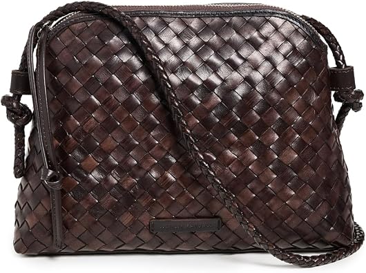 Loeffler Randall Womens Mallory Woven Crossbody Bag