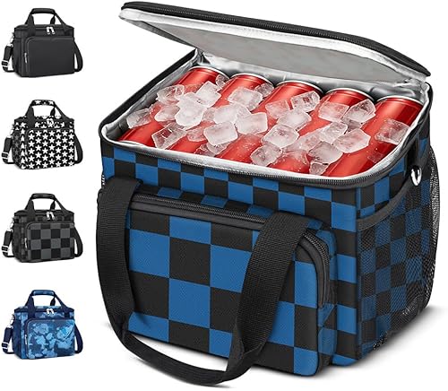 Miniatura 13 de Coobiiya 23L Large Expandable Insulated Lunch Bag Cooler Bag，Lunch Box for Men Double Deck Leakproof，Heavy Duty LunchBag with 4 Ice Packs&10 Snack