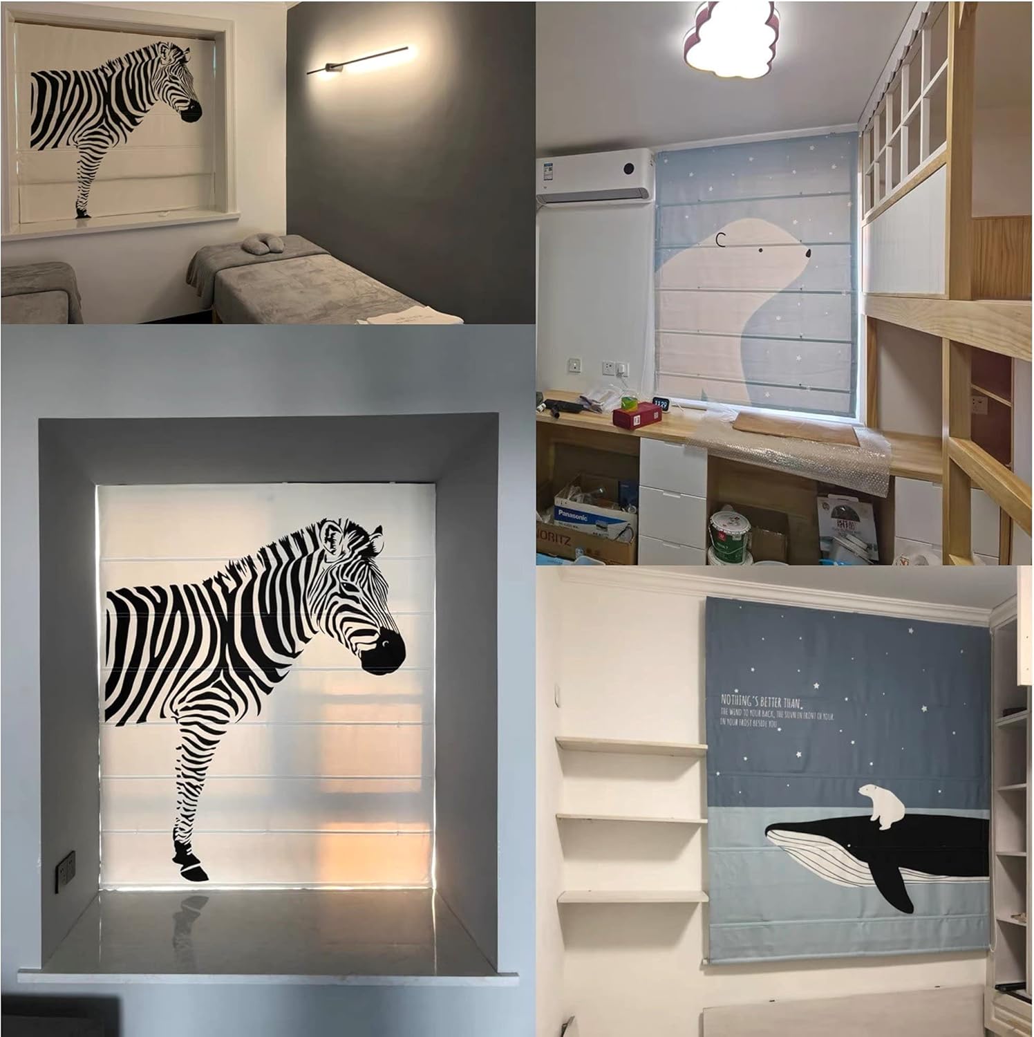 Custom Made Roman Shades Personalization Customized Logo Artwork