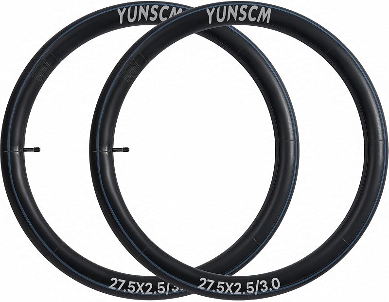 YunSCM 2 camere de aer de 27,5 inchi, valvă Schrader AV 32 mm, ranforsate, pentru biciclete electrice cu lățimea de 2,5 2,6 2,8 3,0