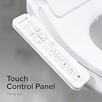 Vista 7 de SmartBidet SB-2600 - Asiento para bidé eléctrico con mando a distancia, con calefacción electrónica, secadora de aire caliente y función de lavado