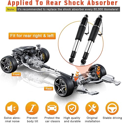 Miniatura 3 de Amortiguador de aire trasero con control magnético para Cadillac Escalade ESV Tahoe Suburban Chevy GMC Yukon XL 2015-2019 SilveradoSierra 1500