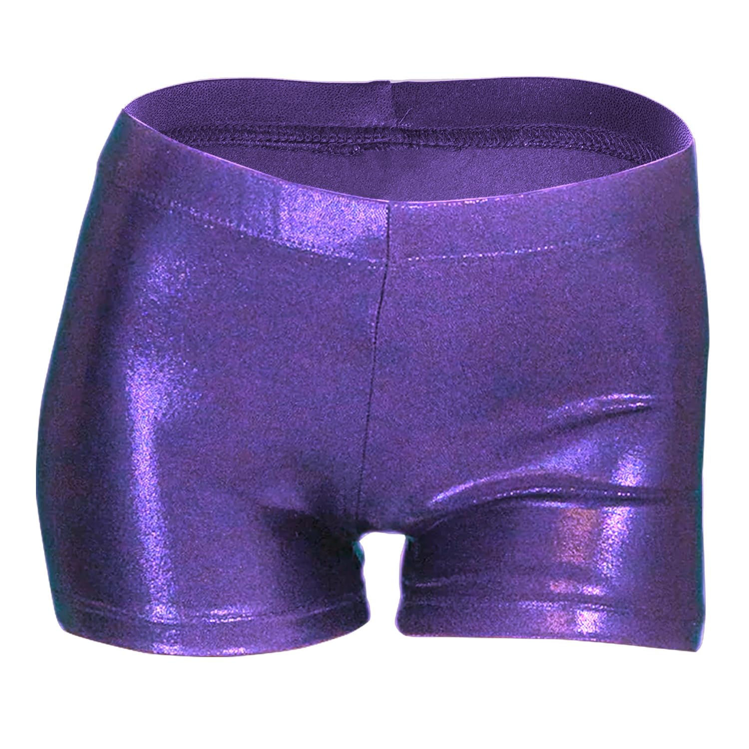 Girls Gymnastics Shorts, Little Kids Sparkle Tumbling Dance Athletic Short