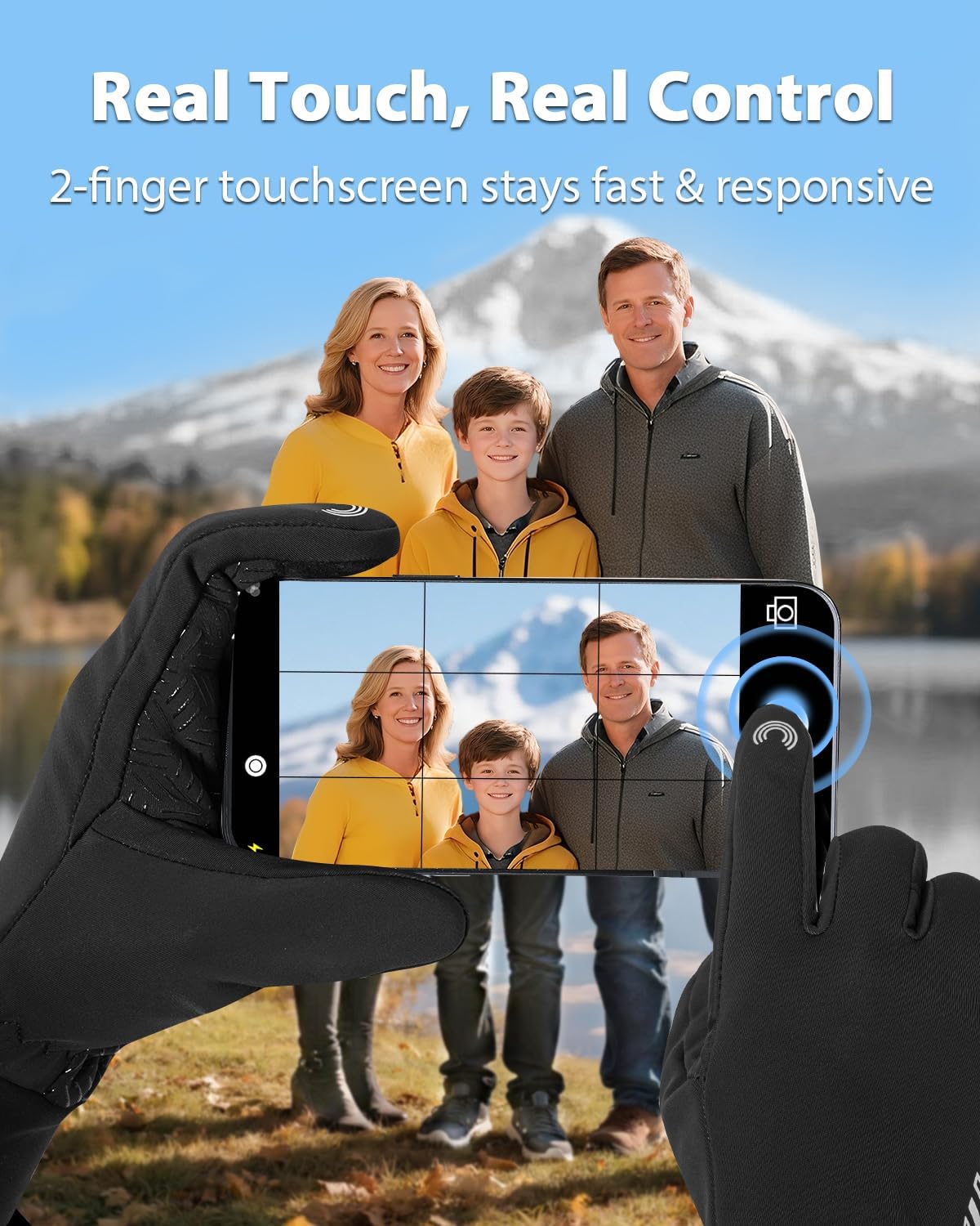 RIGWARL Waterproof Winter Gloves Touch Screen RIGWARL Upgraded