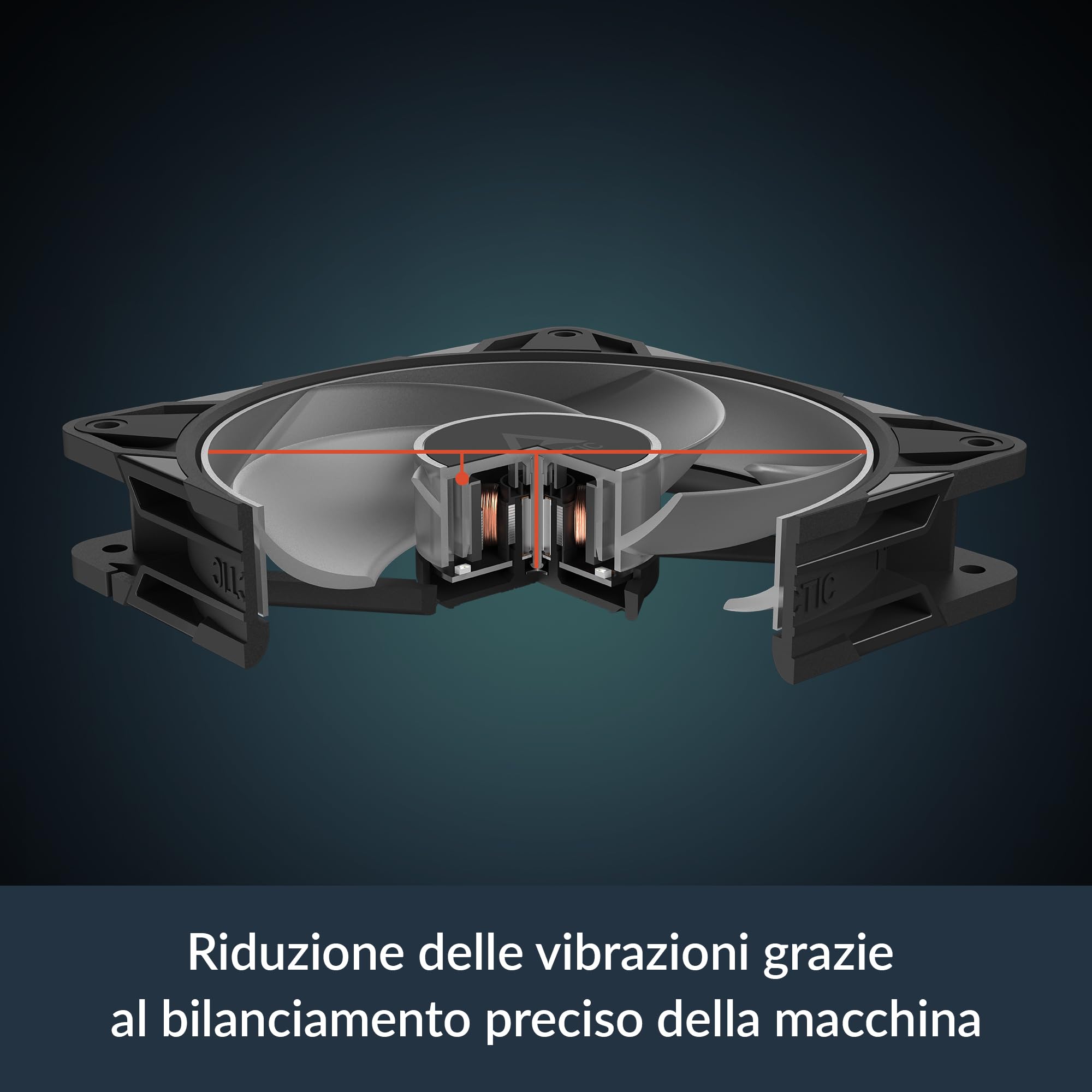 ARCTIC P12 Pro Reverse A-RGB – 3 Pack – 120 mm Ventola Premium con flusso d’aria inverso, Ventole PWM con splitter per cavo a Y, 500-3000 rpm, 0 rpm <5% PWM, 5V Digital RGB, FDB, 4-Pin - Nero