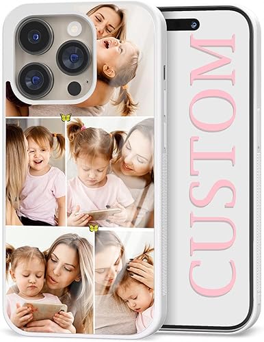 Carcasas para teléfono con fotos personalizadas, collage de fotos para mujer, funda estética para iPhone 11, 12, 13, 14, 15 Pro Max Plus Mini, para