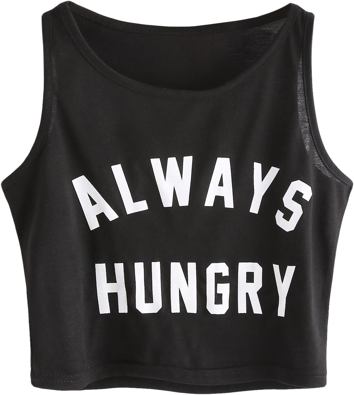 SweatyRocksWomen's Casual Sleeveless Round Neck Workout Crop Tank Top Shirts