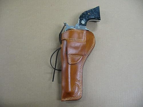 Miniatura 2 de Azula Gun Holsters Funda para pistola lateral fuerte moldeada de cuero a la derecha para pólvora azul marino 1851 (Colt, Pietta, Traditions, Uberti)