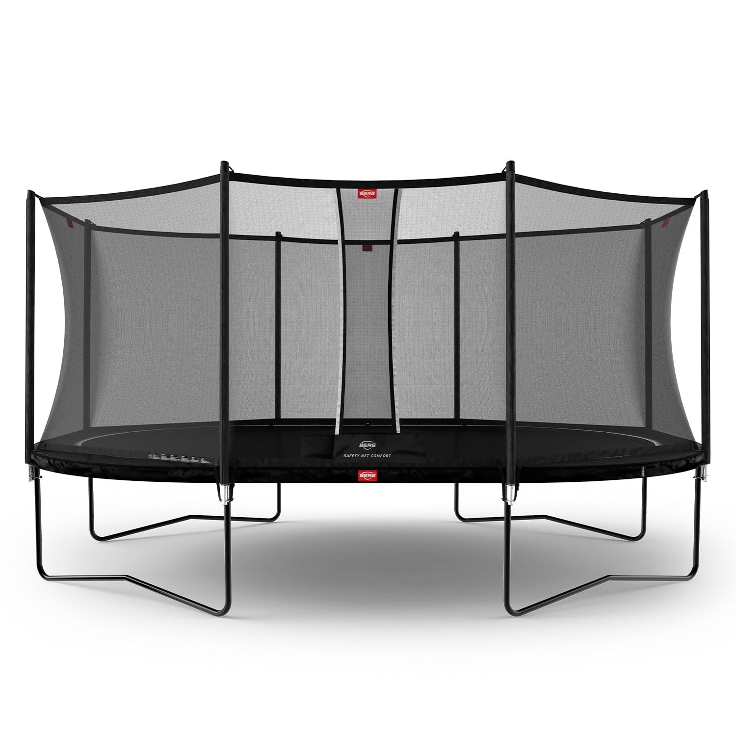 BERG Grand Favorit Trampolin oval 520 cm | inkl. Sicherheitsnetz Comfort | Airflow für 50% mehr Sprungkraft | UV-beständiger Schutzrand | Robuster Stahlrahmen