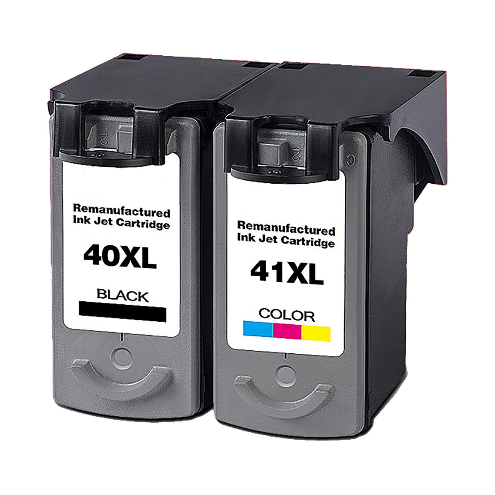 {Printer Accessories} Remanufactured Ink Cartridges Replacement for Canon PG-40XL CL-41XL for Pixma MP150 MP160 IP1200 MX308 MX318 FAX JX200 JX201 Printer (1 Black 1 Tri-Color) PG-40+CL-41